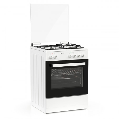 Thermogatz TGS 3511 WH TURBO Μικτή Κουζίνα 60cm με Φούρνο 60lt Λευκή