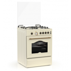 Thermogatz TGS 4111 Rustic Beige Κουζίνα Αερίου 60cm με Φούρνο Multigas