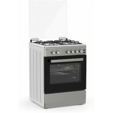Thermogatz TGS 6021 IX Κουζίνα Υγραερίου 60cm με Φούρνο 49lt Inox