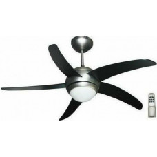 IQ CF-44001 R/C Black Ανεμιστήρας Οροφής 112cm 55W με Τηλεχειριστήριο