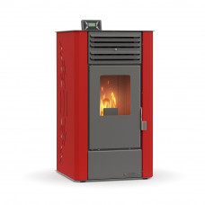 Thermogatz Σόμπα Pellet Αερόθερμη 10.3kW Κόκκινη