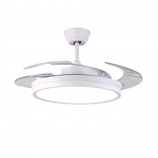 Telemax 42-YJ878 Ανεμιστήρας Οροφής Λευκός με Τηλεχειριστήριο, LED & 6 Ταχύτητες